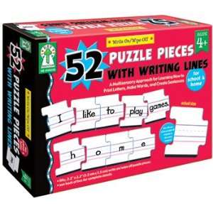  Write On/Wipe Off 52 Puzzle Pieces: Office Products