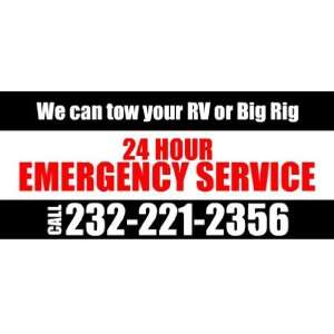    3x6 Vinyl Banner   Towing RV Big Rig 24 Hours: Everything Else