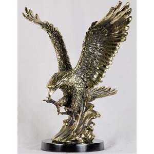  Brass Eagle Sculpture 