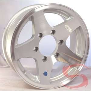 15 x 6 Star Aluminum Trailer Wheel , 6 on 5.50 bolt pattern, 2540 lb 