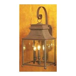  & Designs Artistic Chatham Wallmount Lantern in Iron rust   8082