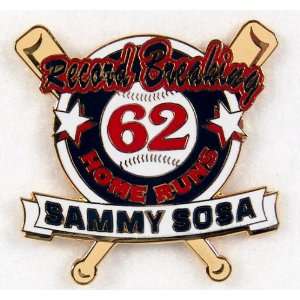   Sammy Sosa 98 MLB Baseball Record Breaking HRs Pin