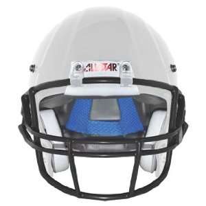All Star Catalyst OP Youth Football Helmets WH/BK   WHITE W/BLACK CAGE 