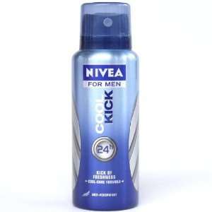  Nivea for Men Cool Kick Antiperspirant Spray 50ml Free 
