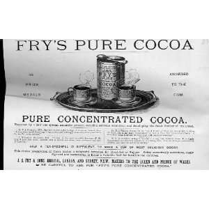  FryS Pure Cocoa Antique Advertisment 38 Prize Medals 