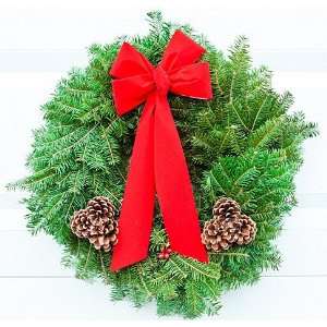  Fresh Maine Balsam Wreath With Cones & Berries 22 FREE 
