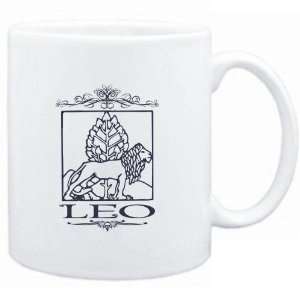  Mug White  Leo  Zodiacs