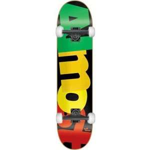   Cracked Complete   7.75 Black/Rasta w/Black Trucks