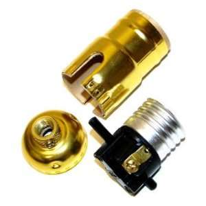 Westinghouse 22011 BRITE GILT PUSH THRU SOCKET WITH SET SCREW Medium 