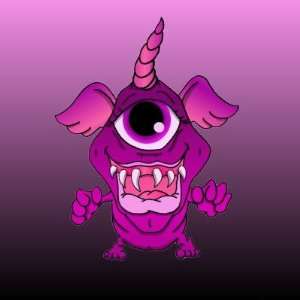   , One Horned ,Flying Purple People Eater Stickers: Everything Else