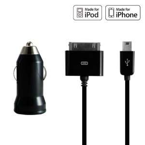   Car Charger for iPod and iPhone   1 Port: Cell Phones & Accessories