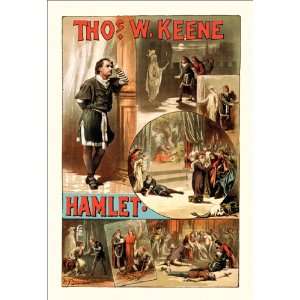  Thos W. Keene as Hamlet 16X24 Giclee Paper: Home & Kitchen