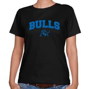 NCAA Buffalo Bulls Ladies Black Logo Arch Classic Fit T shirt :  