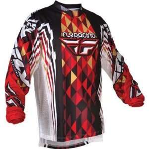 Fly Racing Kinetic Jersey, Red/Black, Size: Sm 365 222S 