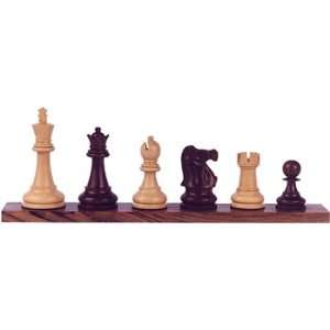 Lasker Rosewood Chess Set   Triple Weight  3 3/4 King  