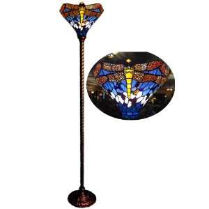    style Dragonfly Torchiere Floor Lamp 14 Shade: Home Improvement