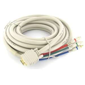   : 25 ft Python Component Video Gold VGA to 3 RCA Cable: Electronics