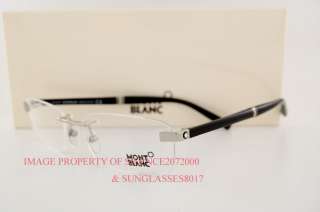 New MONT BLANC Eyeglasses Frames 9101 F80 SILVER Men  