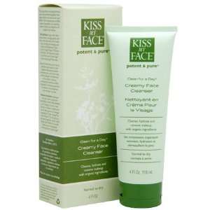  Kiss My Face   Face Cleanser, Clean for a Day, 4 oz 