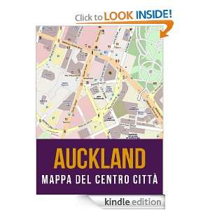 Auckland, Nuova Zelanda mappa del centro città (Italian Edition 