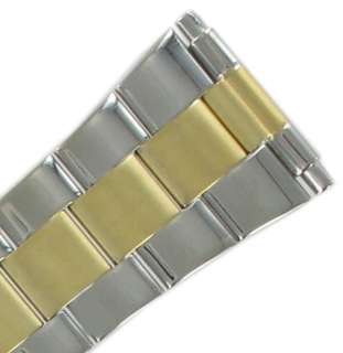 20 26mm Two Tone Stainless Mens Metal Watch Band HR  