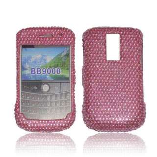 Pink RIM BlackBerry Bold 9000 Crystal Rhinestone Case  