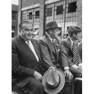  Adlai Stevenson Campaigning in an Open Car with 