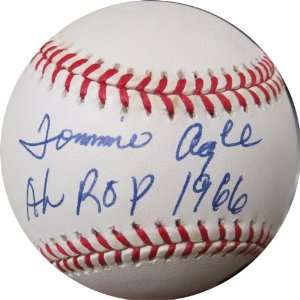  Tommy Agee AL ROY 1966 Autographed Baseball: Sports 