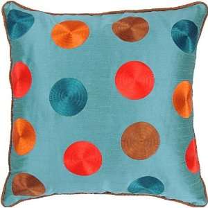  Peacock Blue Pillow T 3576 Red