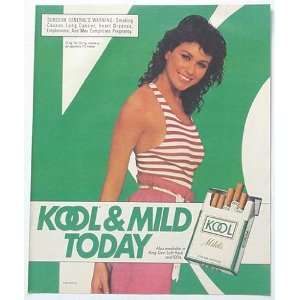    1987 Kool Milds Cigarette Woman Print Ad (3577): Home & Kitchen