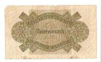 TWO ZWEI REICHSMARK 1940 1945 BANK NOTE BANKNOTE SEE  