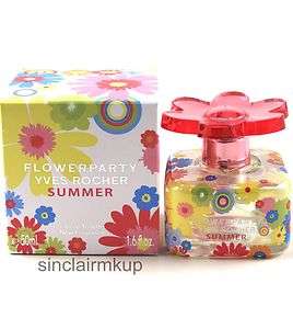 FLOWER PARTY SUMMER by YVES ROCHER .EDT. 50ml. Spray. NEW  