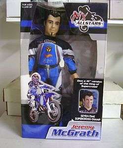Jeremy McGrath 7 Time Supercross Champion MX ALL STARS 15 inch Action 