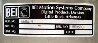 BEI Motion Systems Company 668A 5 Encoder  