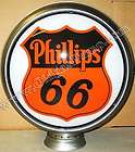   Original National A38 Gas Pump Phillips 66 Ad Glass, Globe, Oil  