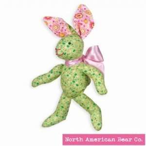   Cottontail Green Bunny by North American Bear Co. (3995): Toys & Games