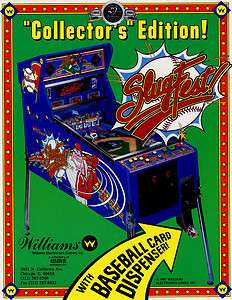 Slugfest Williams Pinball Mint Flyer / Brochure/ Ad  