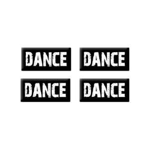 Dance   3D Domed Set of 4 Stickers