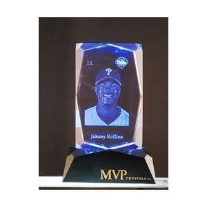   Jimmy Rollins 3D Crystal Tower with Light Base: Sports & Outdoors