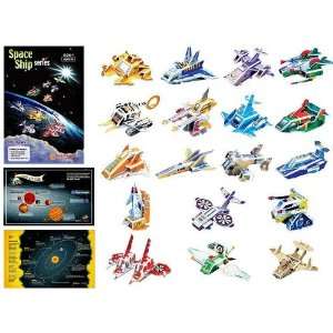  Space Ship Series 3D Paper Model Toys & Games