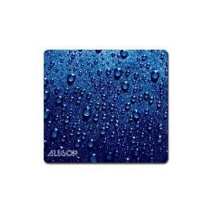  Raindrop Mouse Pad, Blue: Computers & Accessories