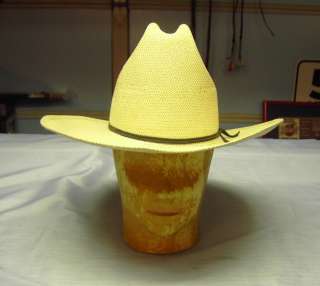 Resistol Cowboy Shantung Fibre Straw Hat Size 7  