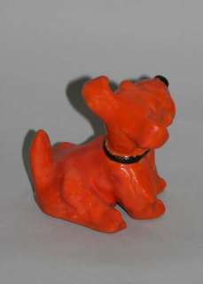 LOVELY GOLDSCHEIDER ART CERAMIC FOX TERRIER DOG 1930  