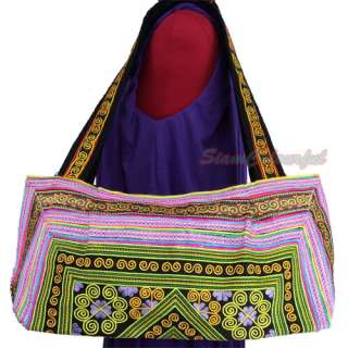 EMBROIDERED HMONG HILL TRIBE TOTE SHOULDER HAND BAG 038  