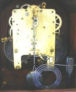 Vintage Seth Thomas shelf mantel pendulum clock with porcelain face 