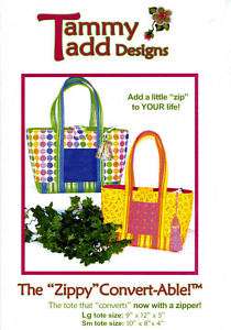 The Zippy Convert able Purse Sewing Pattern TAMMY TADD  