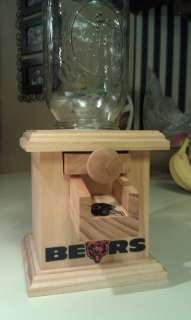 Hand made Wood Candy Dispenser   M&M Peanut Skittles Snack Chicago 