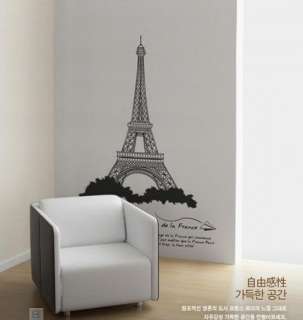 PARIS EIFFEL TOWER Decor Wall Paper Sticker Decal 059  