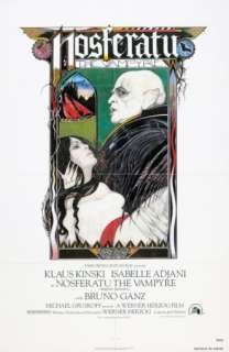 NOSFERATU orig 27x41 VAMPIRE movie poster KLAUS KINSKI  