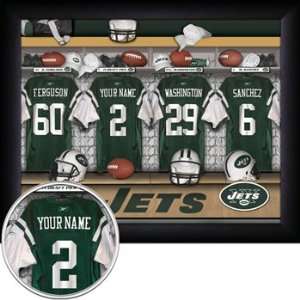  New York Jets Personalized Locker Room Print: Home 